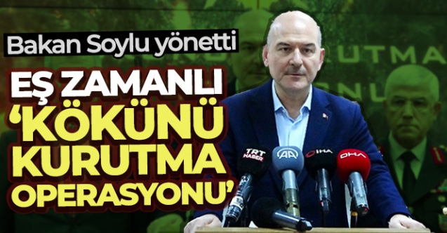 Bakan Soylu039nun yönetimiyle eş zamanlı 039Kökünü Kurutma Operasyonu039 120 gözaltı - Gündem - uşak - Dudullu Haber