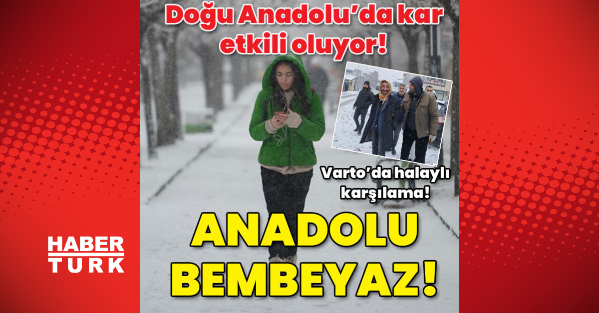 Doğu Anadoluda kar etkili oluyor Vartoda kara halaylı karşılama - Gündem - kar yağışı - Dudullu Haber