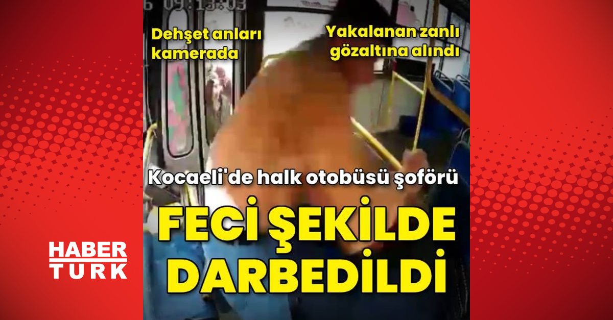 Halk otobüsü şoförü feci şekilde darbedildi Dehşet anları kamerada - Gündem - haberler - Dudullu Haber