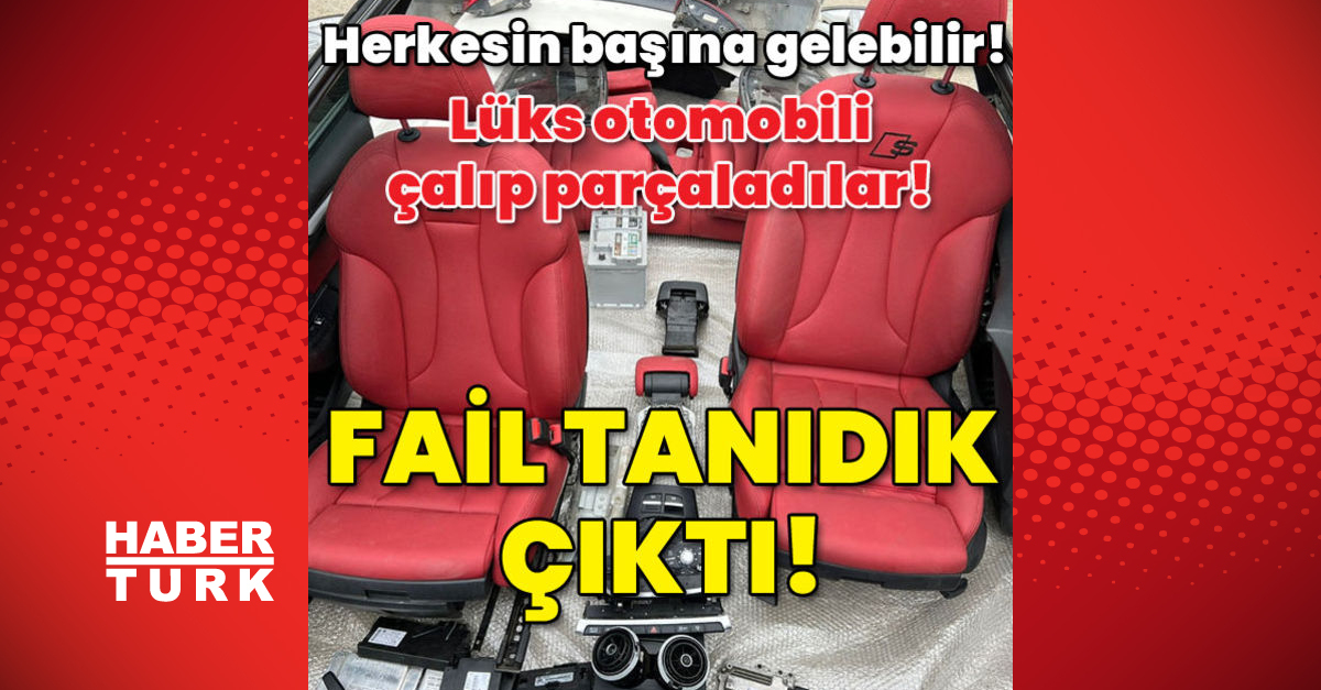 Herkesin başına gelebilir Lüks otomobili çalıp parçaladılar Fail tanıdık - Gündem - istanbul - Dudullu Haber