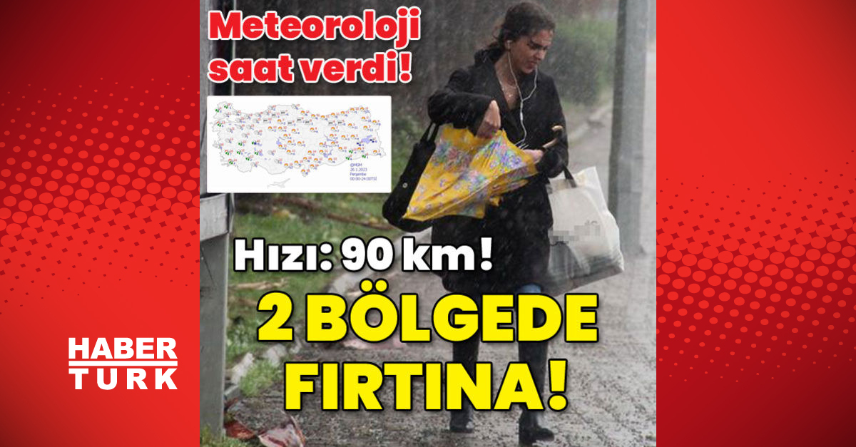 Meteoroloji saat verdi Hızı 90 km 2 bölgede fırtına - Gündem - hava durumu - Dudullu Haber