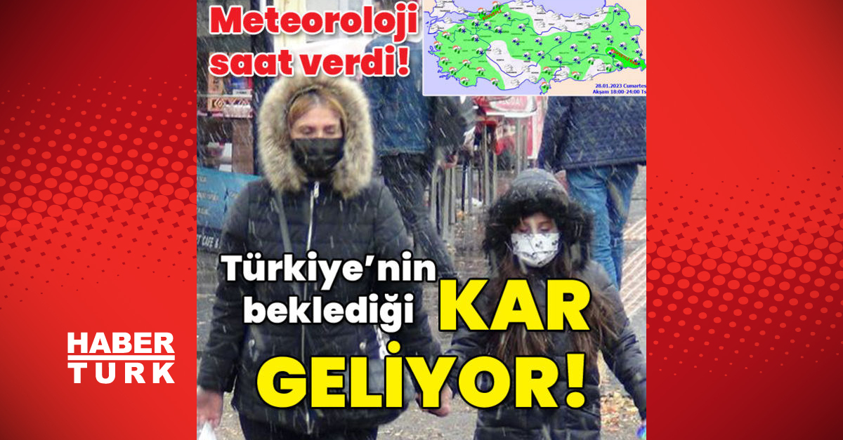 Meteoroloji saat verdi Türkiyenin beklediği kar geliyor - Gündem - kar geliyor - Dudullu Haber