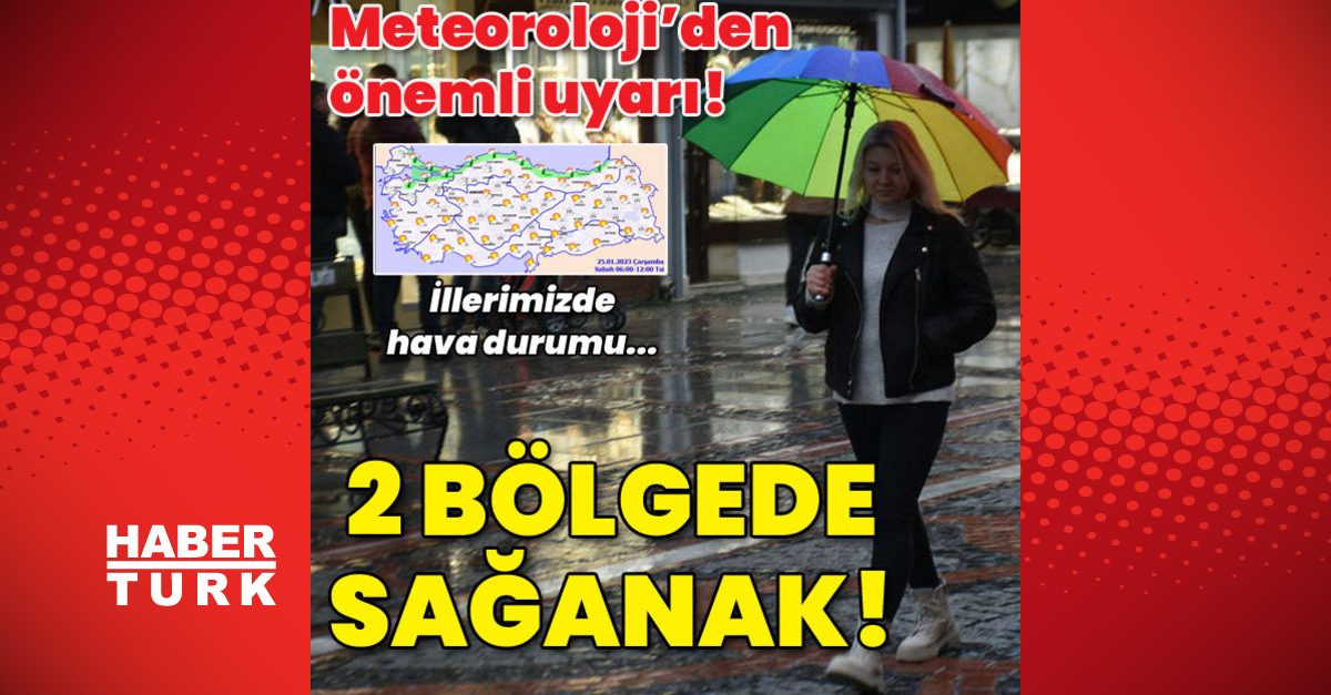 Meteorolojiden önemli uyarı İki bölgede sağanak - Gündem - hava durumu - Dudullu Haber