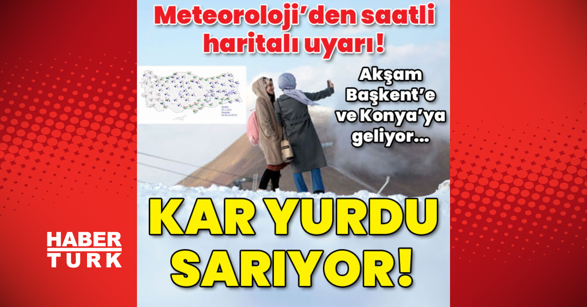 Meteorolojiden saatli haritalı uyarı Kar yurdu sarıyor - Gündem - kar yağışı - Dudullu Haber