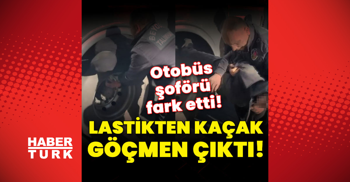 Otobüs şoförü fark etti Lastikten kaçak göçmen çıktı - Gündem - haberler - Dudullu Haber