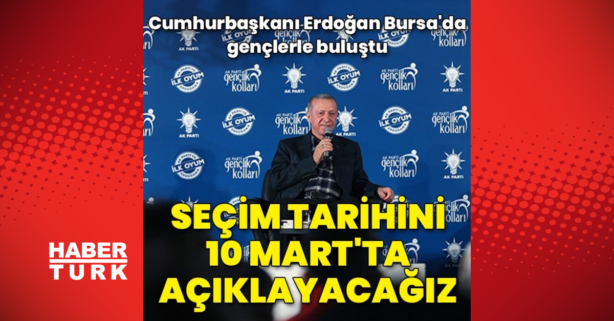 Seçim tarihini 10 Martta açıklayacağız - Gündem - Bursa - Dudullu Haber