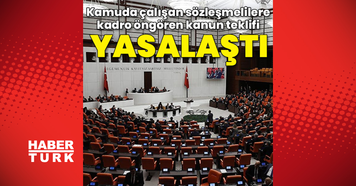 Sözleşmeli teklifi yasalaştı - Gündem - haberler - Dudullu Haber