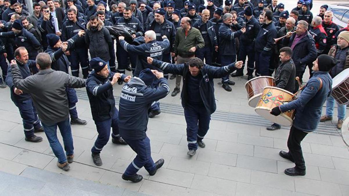 Amasya Belediyesinden işçilere rekor zam Yeni maaşlarını davul zurnayla kutladılar - Ekonomi - Dudullu Haber