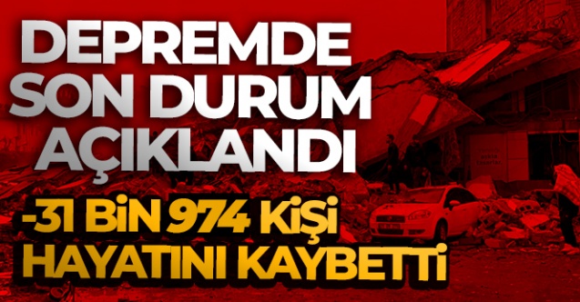 Depremde can kaybı sayısı 31 bin 974 oldu - Gündem - KAHRAMANMARAŞ - Dudullu Haber