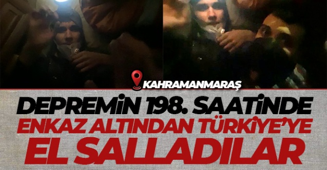 Depremin 198 saatinde enkaz altından Türkiye039ye el salladılar - Gündem - KAHRAMANMARAŞ - Dudullu Haber