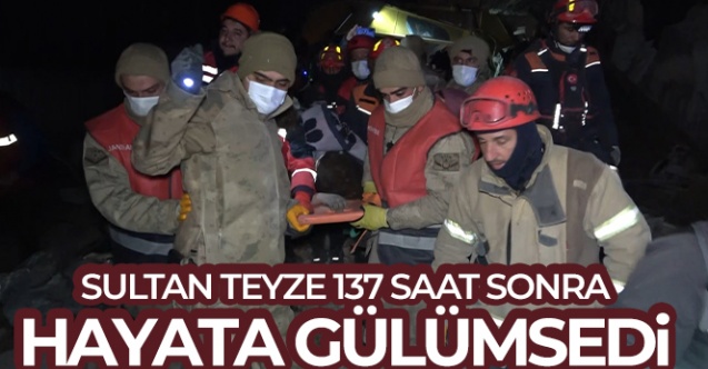 Hatay039da Sultan teyze 137 saat sonra enkaz altından çıkartıldı - Gündem - Deprem - Dudullu Haber