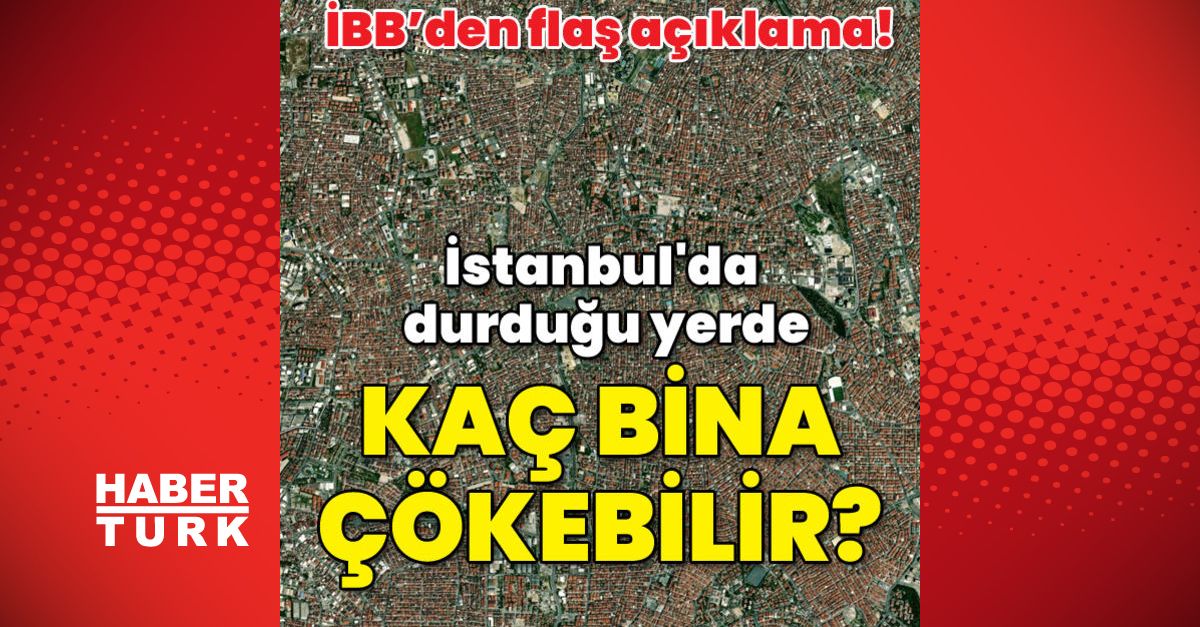 İBB açıkladı İstanbulda durduğu yerde kaç bina çökebilir - Gündem - Dudullu Haber