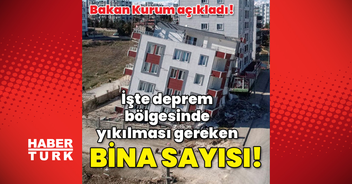 İşte deprem bölgesinde acil yıkılması gereken bina sayısı - Gündem - hasarlı bina sayısı - Dudullu Haber