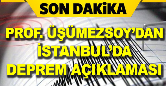 Jeolog Prof Üşümezsoy039dan İstanbul039da  deprem açıklaması - Gündem - Deprem - Dudullu Haber