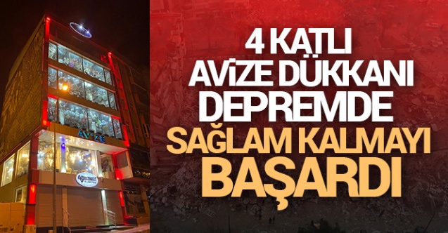 Kahramanmaraş039ta 4 katlı avize dükkanı depremde sağlam kalmayı başardı - Gündem - KAHRAMANMARAŞ - Dudullu Haber