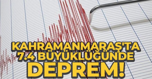 Kahramanmaraş039ta 74 büyüklüğünde deprem - Gündem - Dudullu Haber