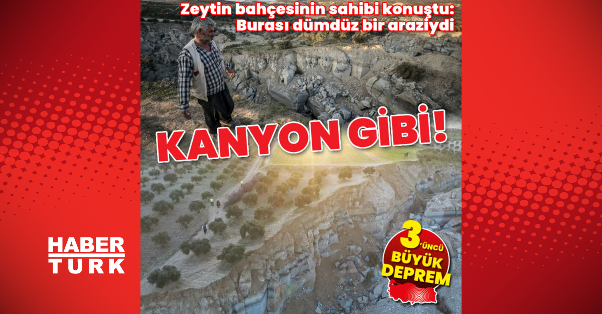 Kanyon gibi Zeytin bahçesinin sahibi konuştu - Gündem - Deprem - Dudullu Haber