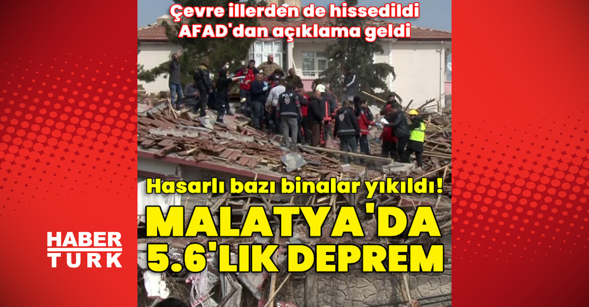 Malatyada 56 büyüklüğünde deprem - Gündem - deprem son dakika - Dudullu Haber