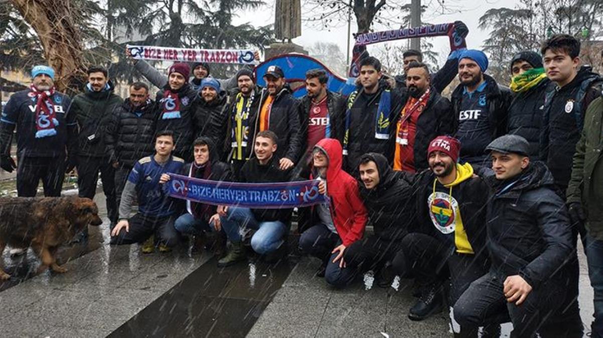 Trabzonda tarihi gün Dört büyük kulübün taraftarı aynı karede - Spor - Dudullu Haber