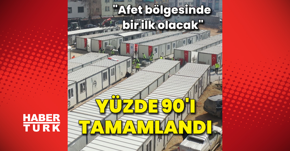 Yüzde 90ı tamamlandı Afet bölgesinde bir ilk olacak - Gündem - Deprem - Dudullu Haber