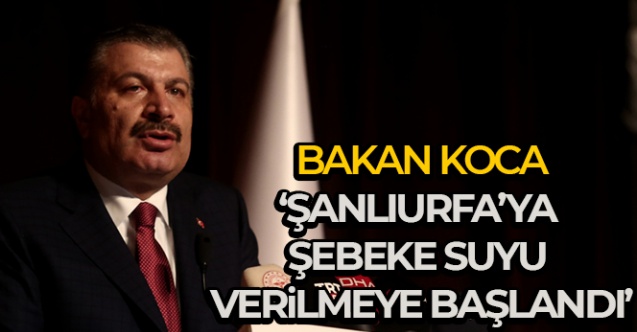 039Şanlıurfa039ya şebeke suyu verilmeye başlandı039 - Gündem - Dudullu Haber