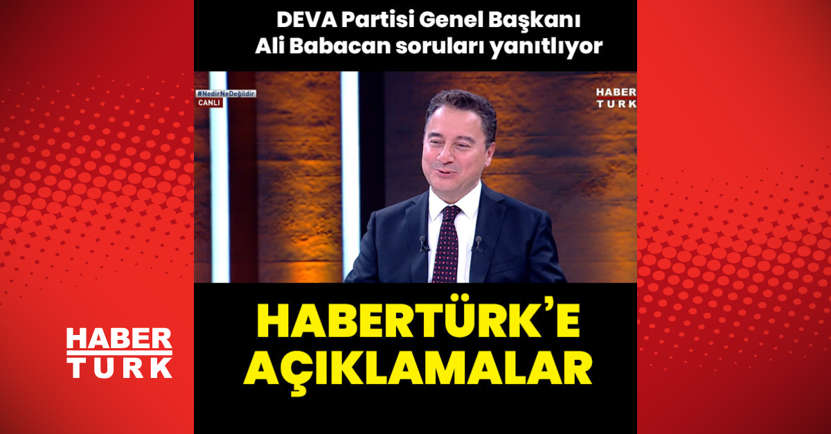 Babacandan Habertürke açıklamalar - Gündem - ali babacan - Dudullu Haber