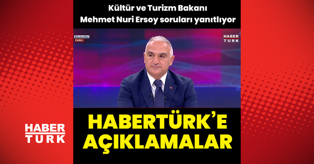 Bakan Ersoydan Habertürke açıklamalar - Gündem - haberler - Dudullu Haber