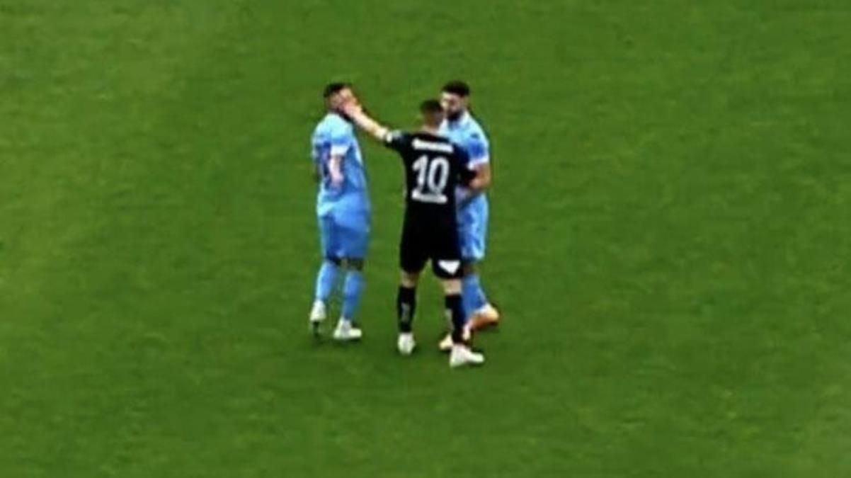 Belhanda Trabzonsporlu oyuncuya tokat attı Süper Ligin en fazla kırmızı kart gören oyuncusu oldu - Spor - Dudullu Haber