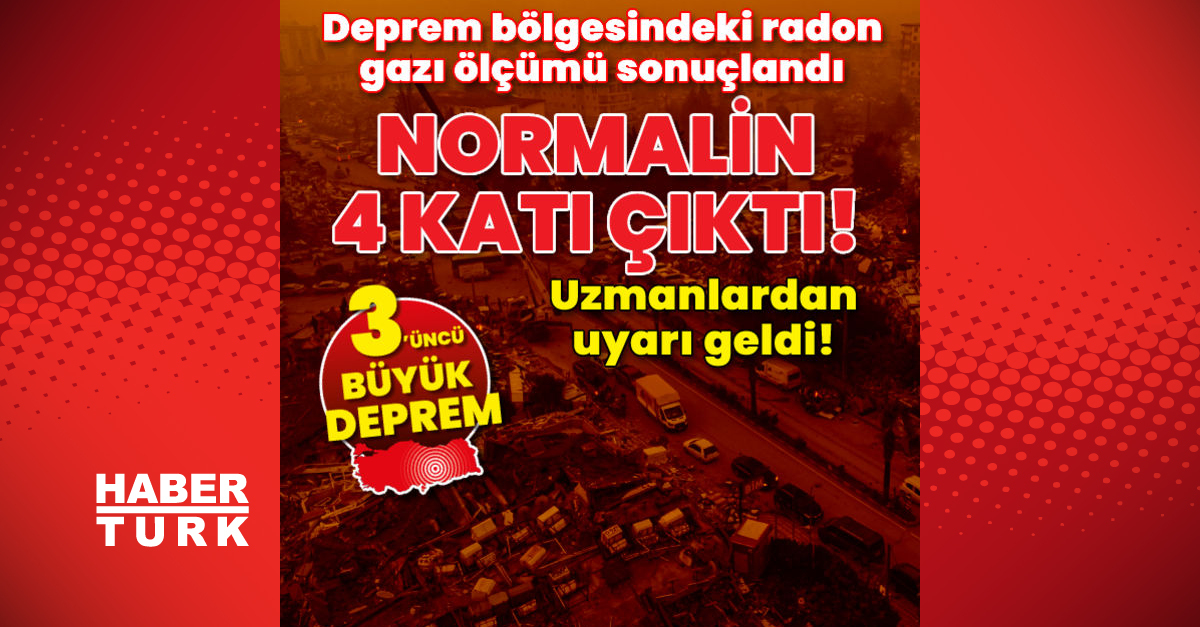 Deprem bölgesinde radon gazı normalin 4 katı çıktı - Gündem - Deprem - Dudullu Haber