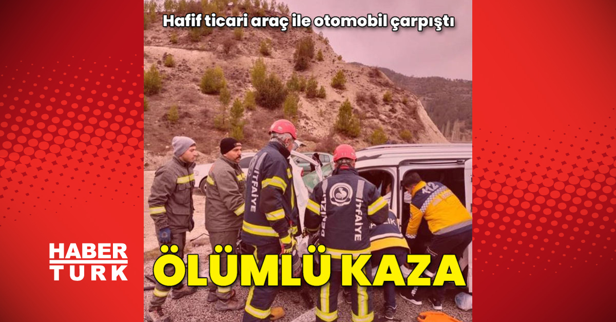 Hafif ticari araç ile otomobil çarpıştı 1 ölü 4 yaralı - Gündem - Denizli - Dudullu Haber