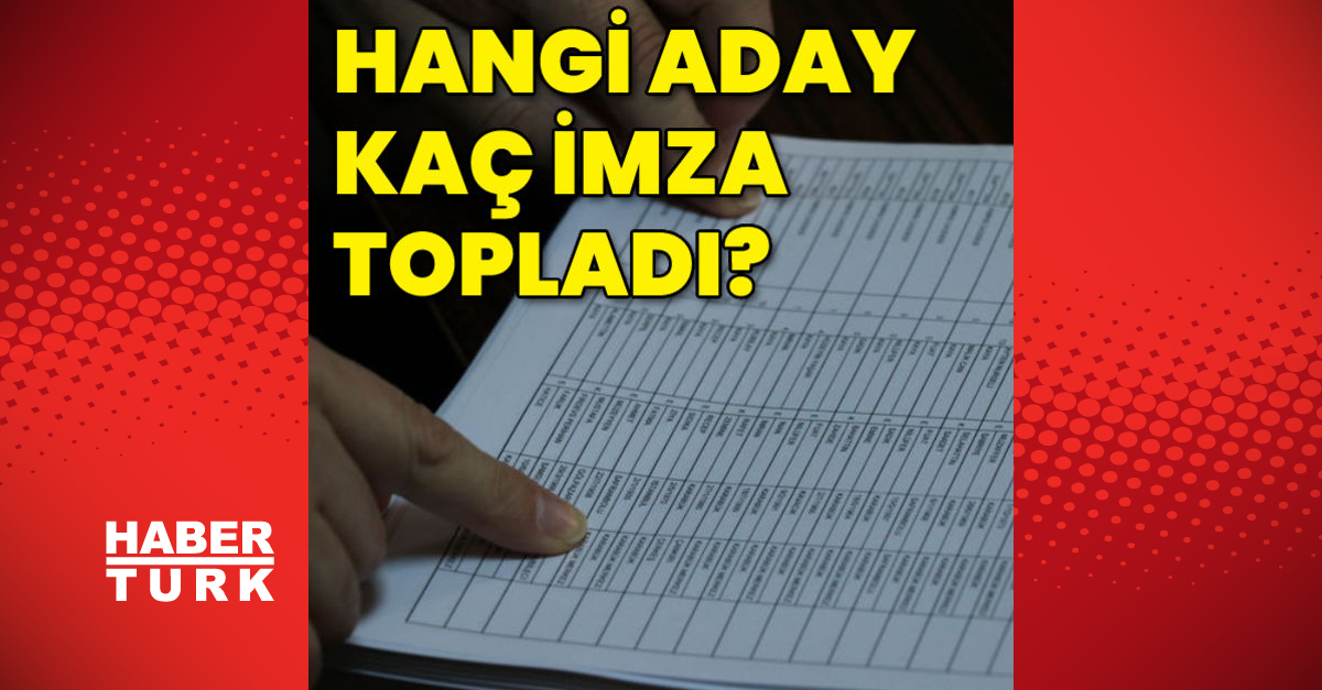 Hangi aday kaç imza topladı - Gündem - Cumhurbaşkanlığı adaylığı - Dudullu Haber