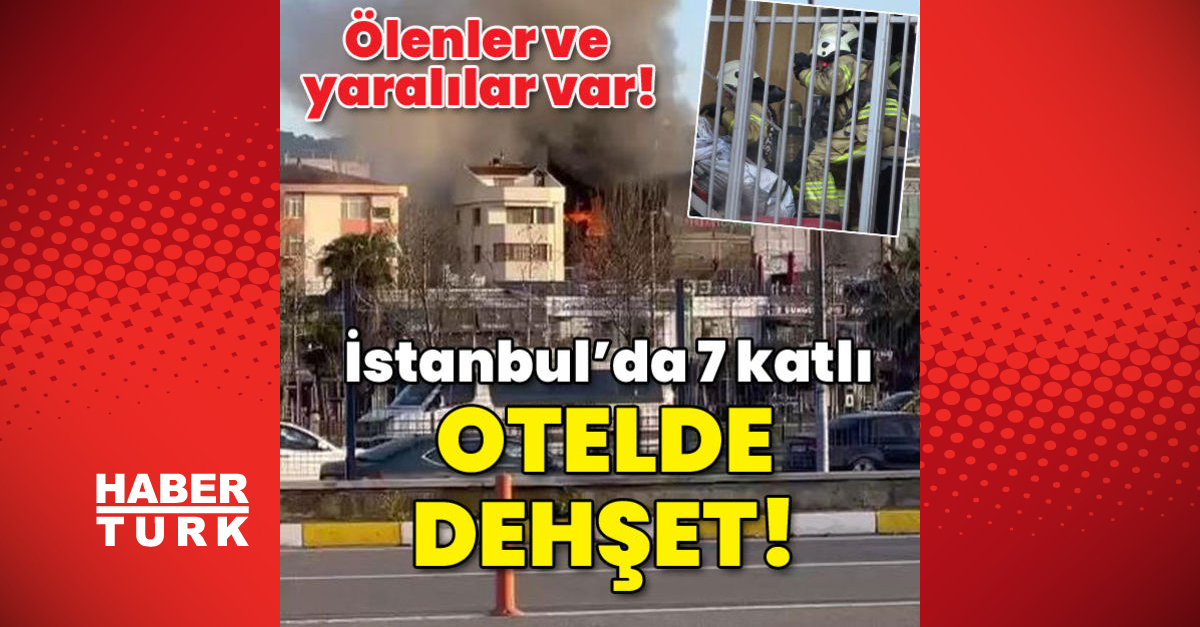 İstanbulda 7 katlı otelde yangın 2 ölü - Gündem - Son dakika haberler - Dudullu Haber