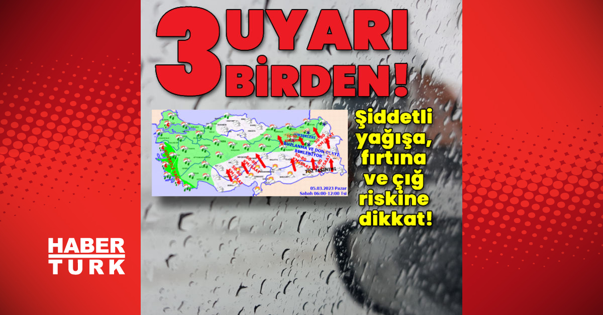 Meteorolojiden 3 uyarı birden - Gündem - hava durumu - Dudullu Haber