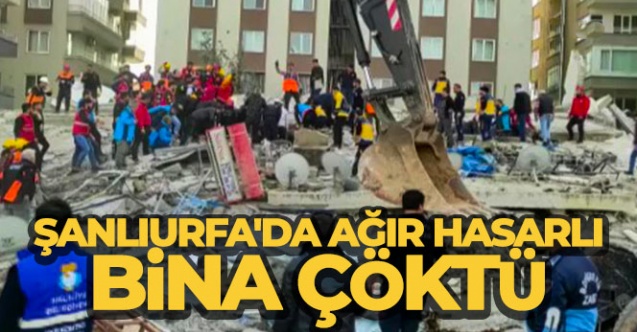 Şanlıurfa039da ağır hasarlı bina çöktü - Gündem - Şanlıurfa - Dudullu Haber