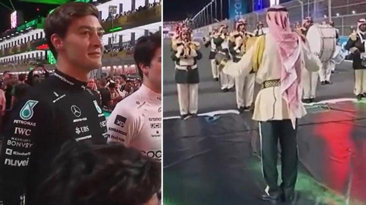 Suudi Arabistanın milli marşını çalan bando fena çuvalladı F1 pilotu gülmemek için kendini zor tuttu - Spor - Dudullu Haber
