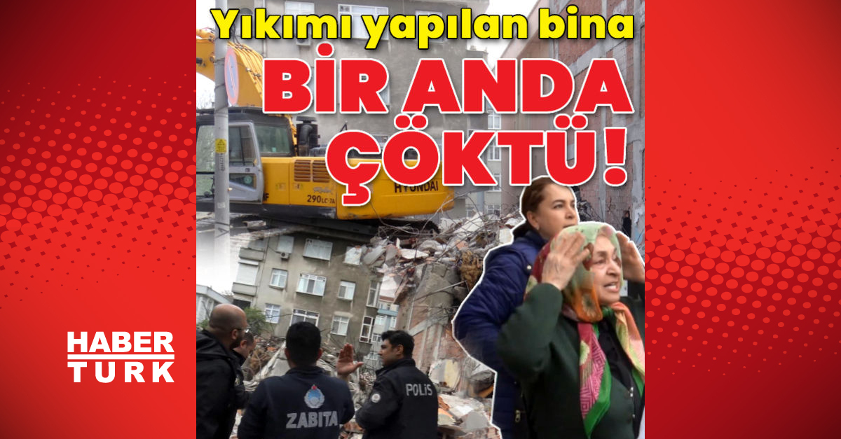 Avcılarda yıkımı yapılan bina bir anda çöktü - Gündem - haberler - Dudullu Haber