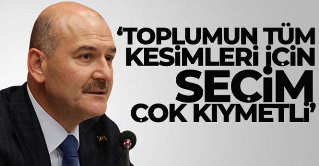 Bakan Soylu 039Toplumun tüm kesimleri için seçim çok kıymetli039 - Gündem - Bakan Soylu - Dudullu Haber