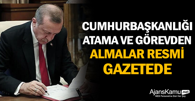 Cumhurbaşkanlığından Birçok Atama ve Görevden Alma Kararı - Gündem - atama - Dudullu Haber