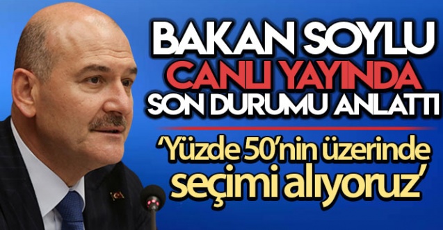 İçişleri Bakanı Soylu canlı yayında Cumhurbaşkanlığı yarışında son durumu paylaştı - Gündem - AK Parti - Dudullu Haber