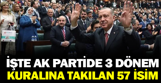 İşte AK Parti039de 3 dönem kuralına takılan 57 isim - Gündem - AK Parti - Dudullu Haber