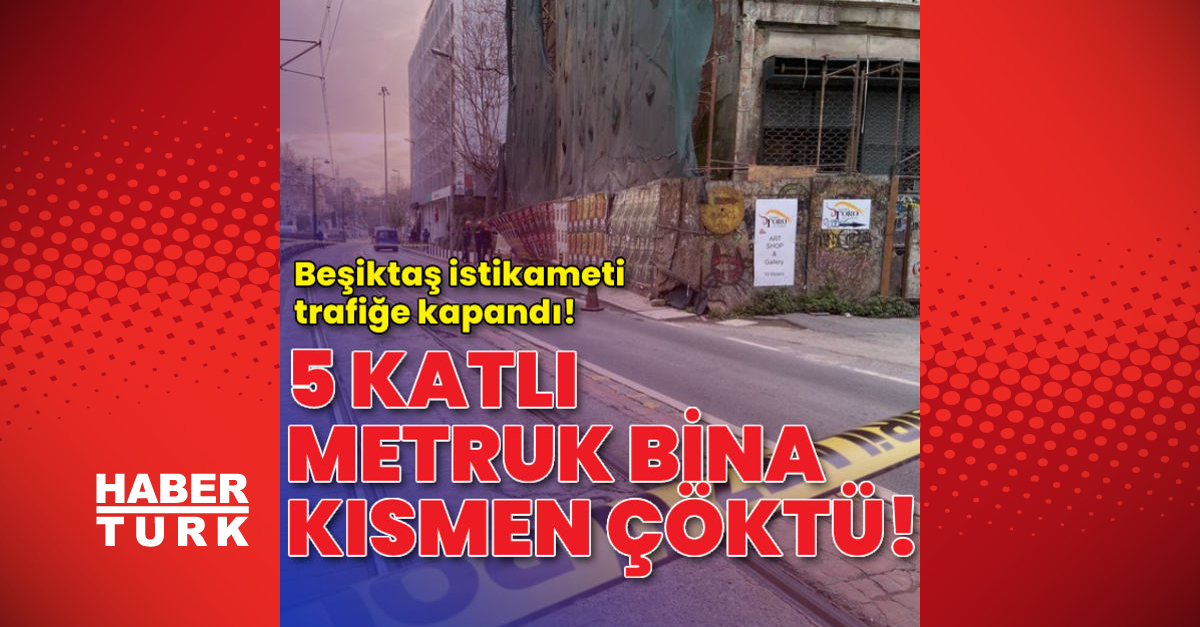 Karaköyde 5 katlı metruk bina çöktü - Gündem - bina çökme - Dudullu Haber