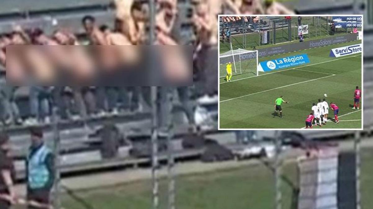 Maçı izleyenler gözlerini kapatmak zorunda kaldı Futbolcunun dikkatini dağıtmak için pantolon indirdiler - Spor - Dudullu Haber