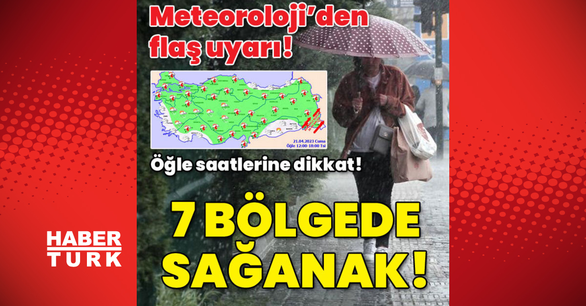 Meteorolojiden flaş uyarı 7 bölgede sağanak - Gündem - hava durumu - Dudullu Haber