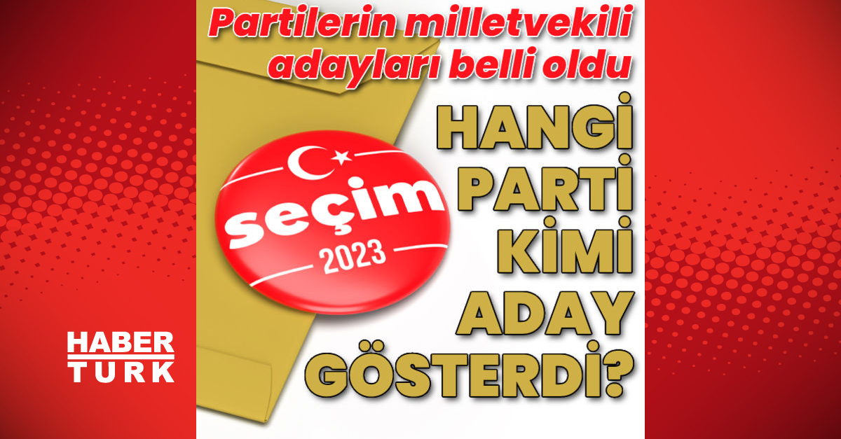 Milletvekili aday listeleri belli oldu İşte partilerin milletvekili adayları - Gündem - milletvekili aday listesi - Dudullu Haber