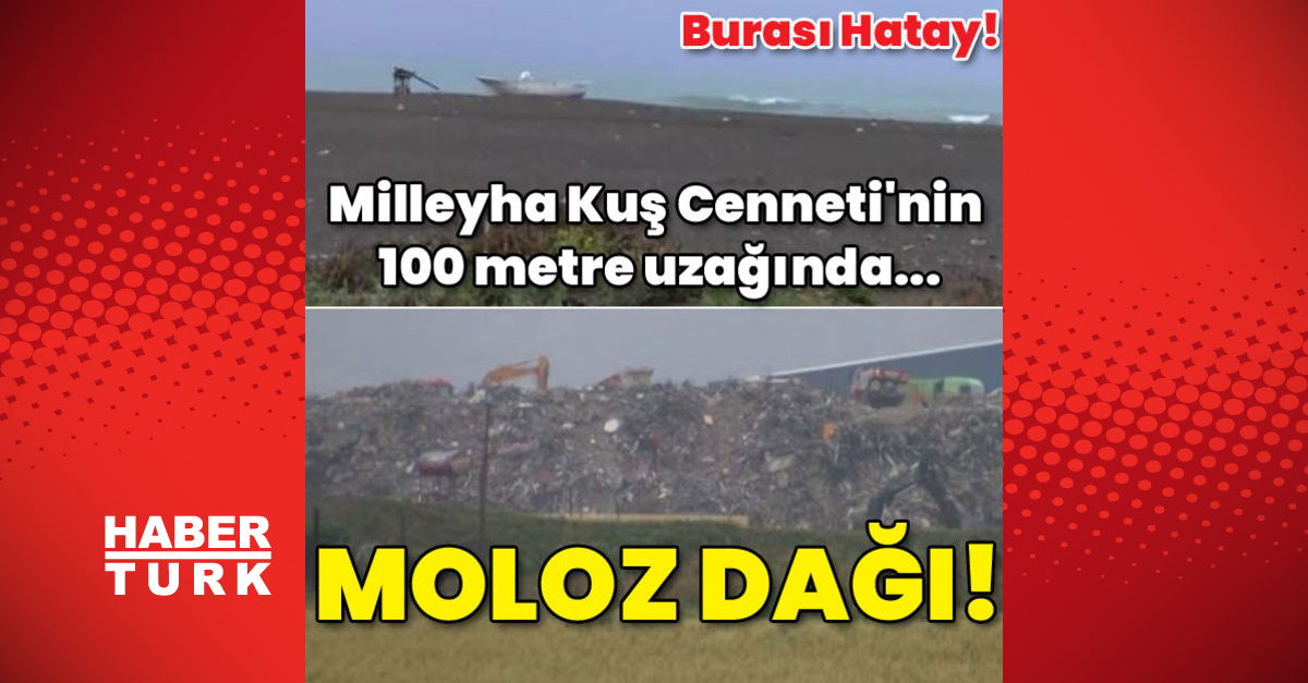 Milleyha Kuş Cennetinin 100 metre uzağında Moloz dağı - Gündem - Milleyha Kuş Cenneti - Dudullu Haber