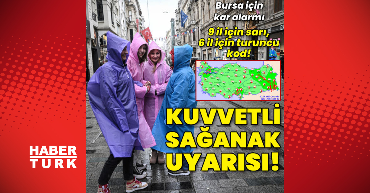 Sağanak yağış uyarısı Bu bölgeler dikkat - Gündem - hava durumu - Dudullu Haber