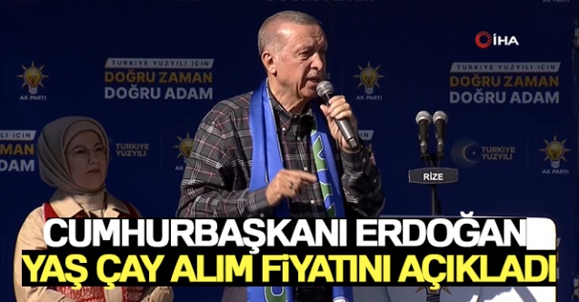 Cumhurbaşkanı Erdoğan yaş çay alım fiyatını açıkladı - Gündem - Dudullu Haber