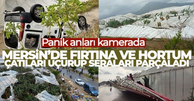 Fırtına ve hortum biri tır iki aracı devirdi çatıları uçurup seraları parçaladı - Gündem - Dudullu Haber