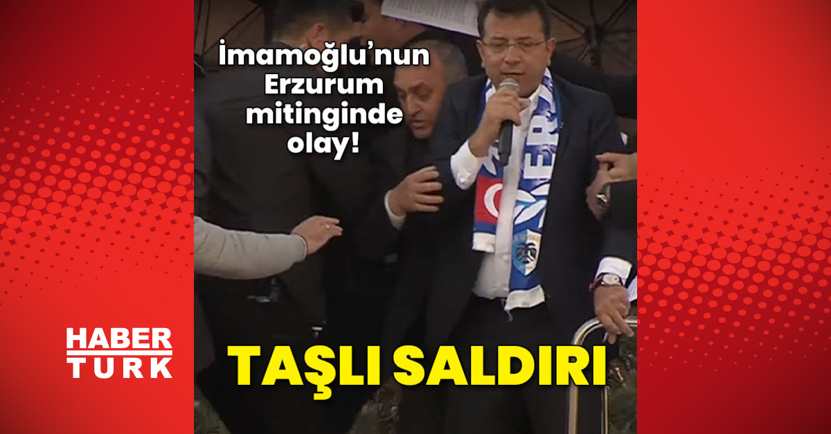 İmamoğlunun Erzurum mitingine taşlı saldırı - Gündem - Ekrem İmamoğlu - Dudullu Haber