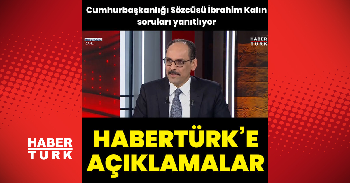 Kalından Habertürke açıklamalar - Gündem - haberler - Dudullu Haber